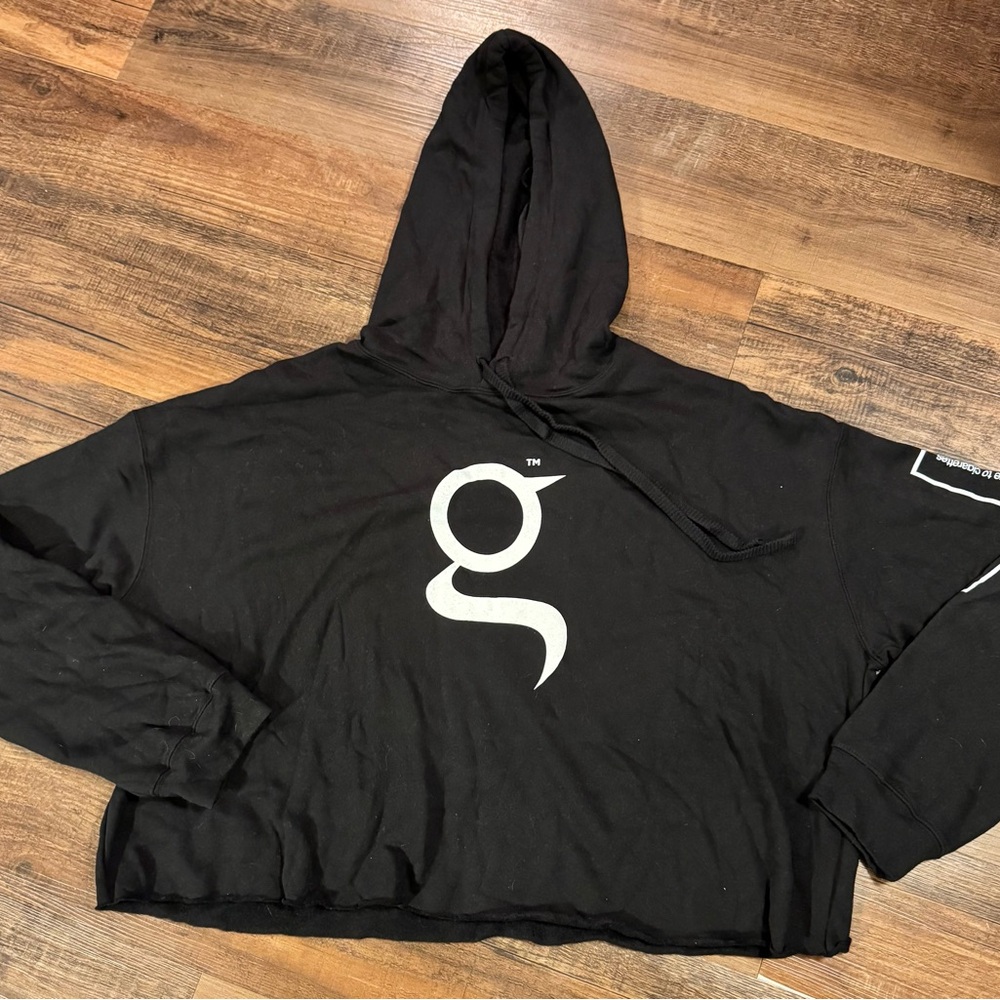 Game Cigars "g" Logo Women’s 2XL Black NEW Slightly Cropped Fleece Hoodie